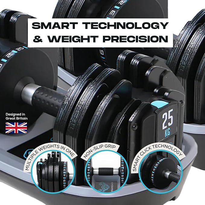 25kg Adjustable Dumbbell (Pair) - 1kg-2kg increment