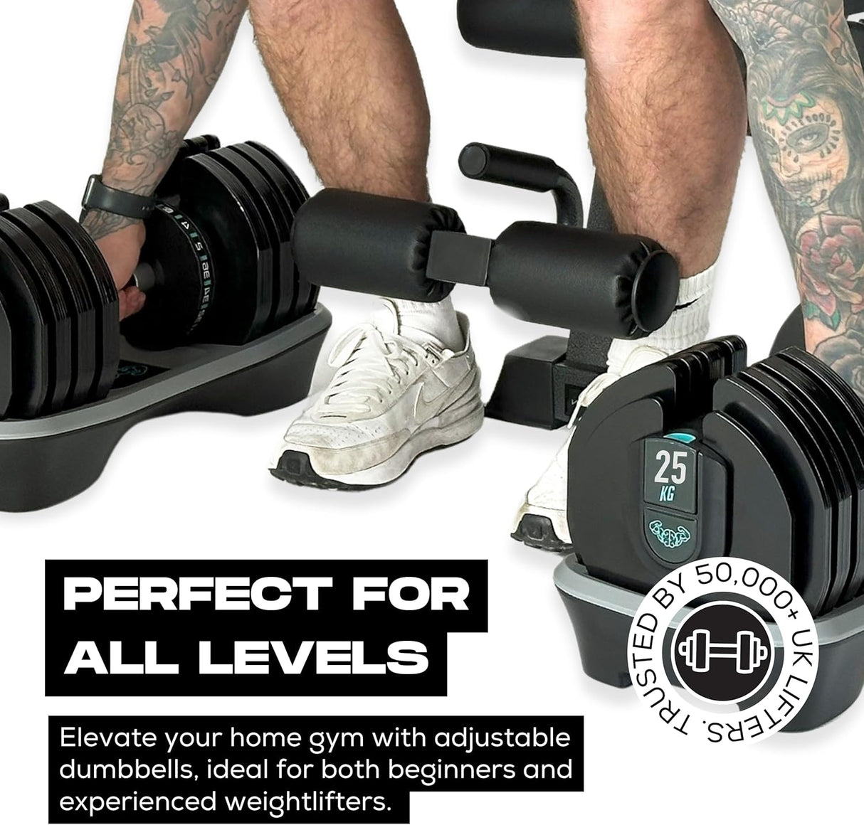 25kg Adjustable Dumbbell (Pair) - 1kg-2kg increment