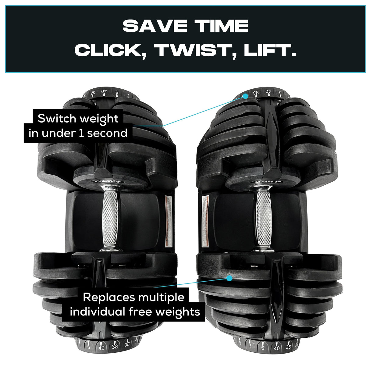 40kg Adjustable Dumbbell (Pair)