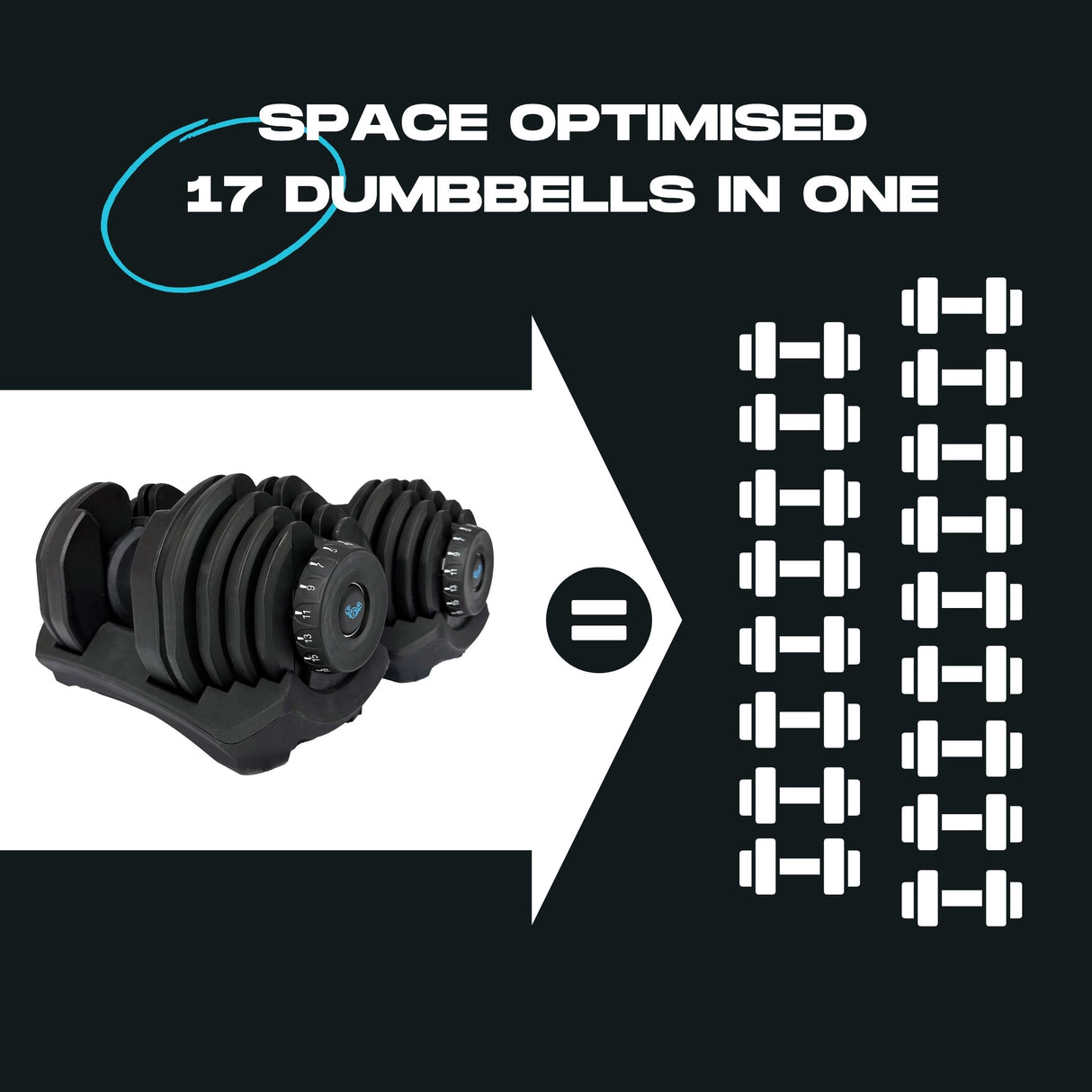 40kg Adjustable Dumbbell (Pair)