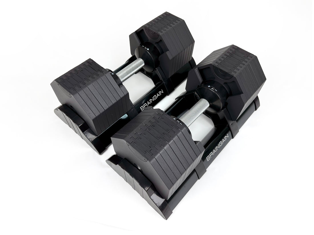 What makes the BRAINGAIN 40kg Octagon Adjustable Dumbbells so special?