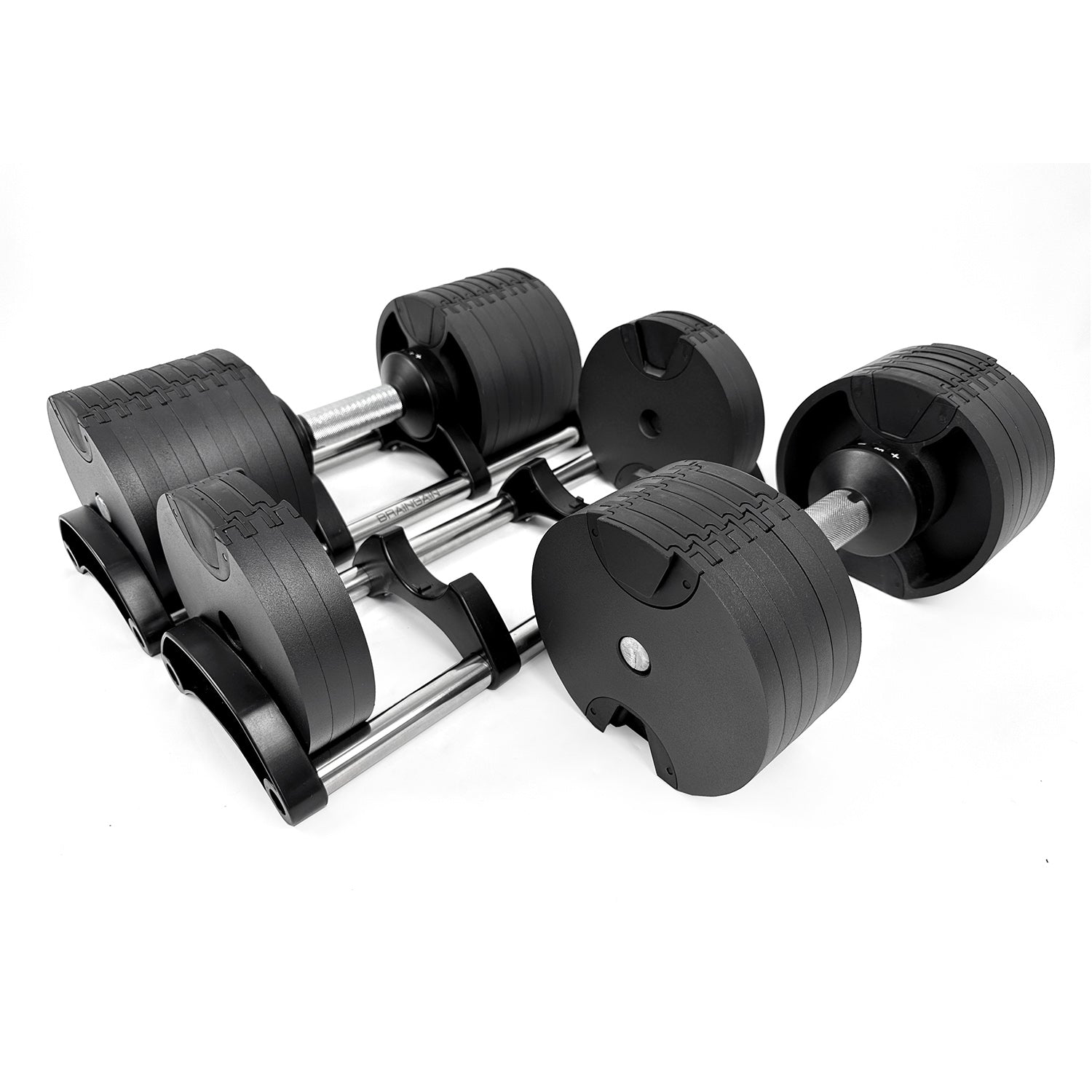 24kg Adjustable Dumbbells Pair 2kg Increment BRAINGAIN Home Workout Equipment