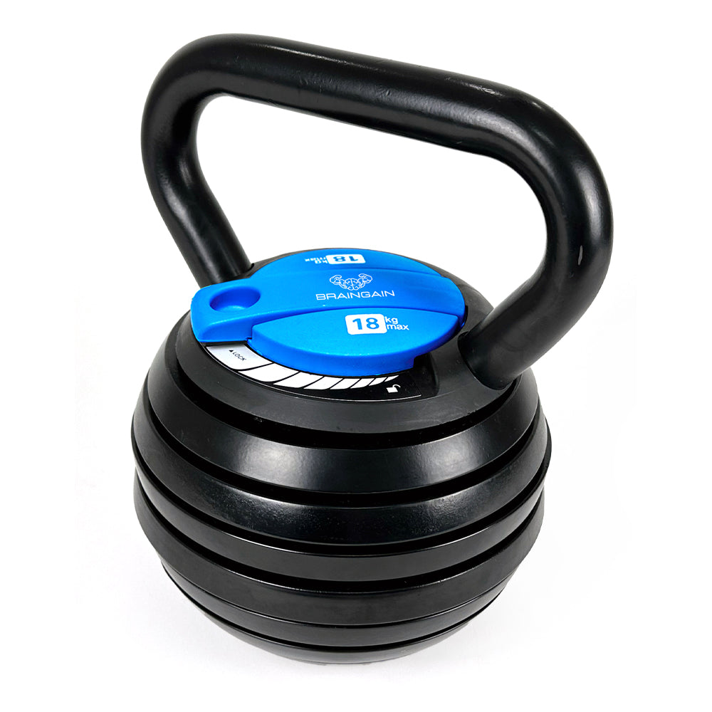 BRAINGAIN | 18kg Adjustable Kettlebell | Home Workout Equipment